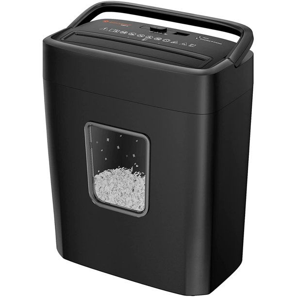 Bonsaii 6Sheet MicroCut Paper Shredder for Home Office Use with