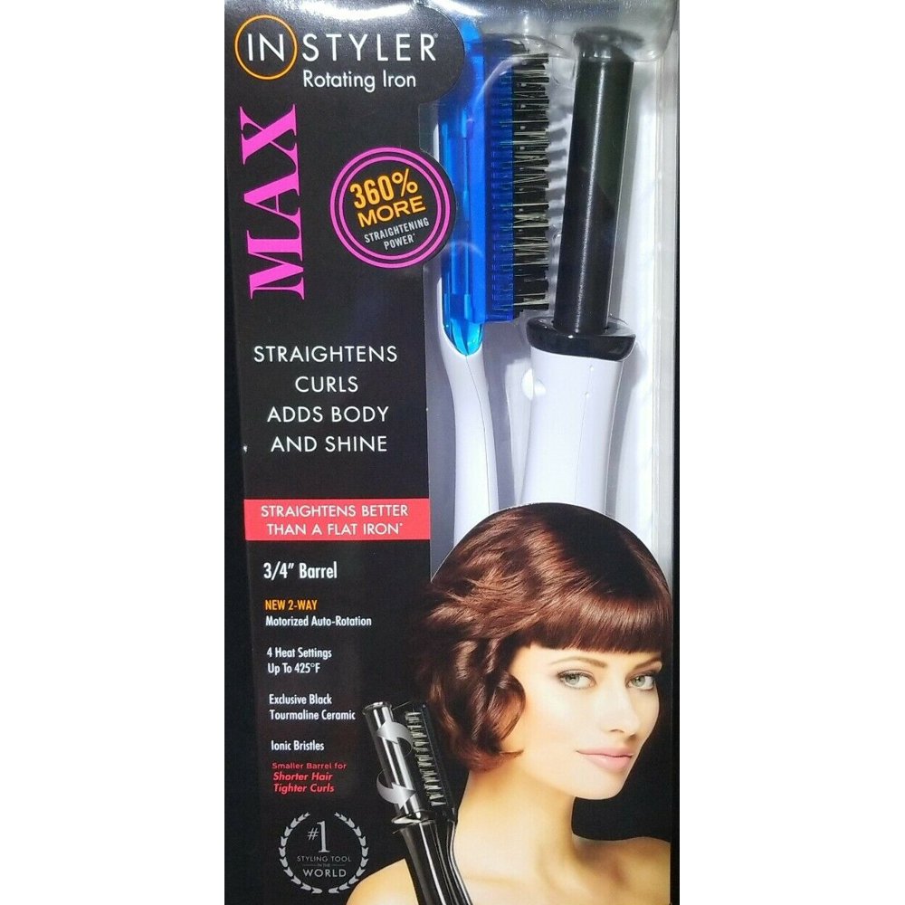 InStyler Max Rotating Hot Brush Curling Iron 3/4" Barrel 2 Way Rotation