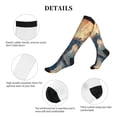 thumbnail image 5 of Lsque Forest Lake White Horse Pattern Sport Compression Socks for Men & Women 15-20 mmHg Knee High Nurse Pregnant Running Medical and Travel Athletic, 5 of 6