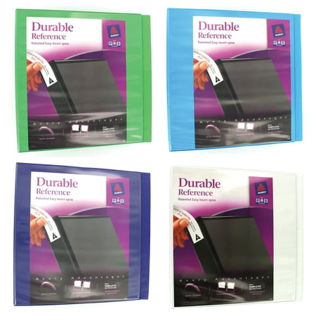 Avery Durable View Binder with 3" Slant Rings 17048, Assorted