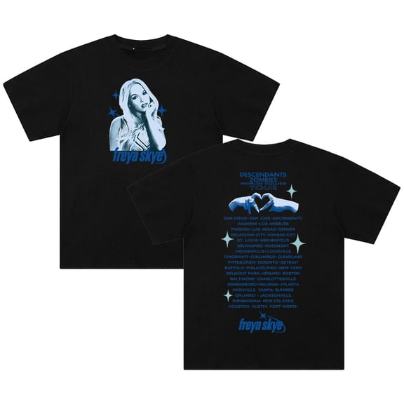 Freya Skye Tour T-shirt Crewneck Short Sleeve Cotton Tee Men Women Streetwear Tops
