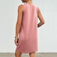 thumbnail image 5 of Dresses for Women Summer Crew Neck Sleeveless Dress Casual Beach Cotton Workout Sport Tennis Athletic Mini Dress with Pockets, 5 of 6