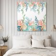 thumbnail image 2 of Wall Art Prints, Marine Life Framed Canvas Prints for Bedroom Living Room Bathroom, Nautical Underwater Coral Shell Starfish Watercolor Gallery Wrap Wall Art Poster for Gifts Home Decor 24"x24", 2 of 9