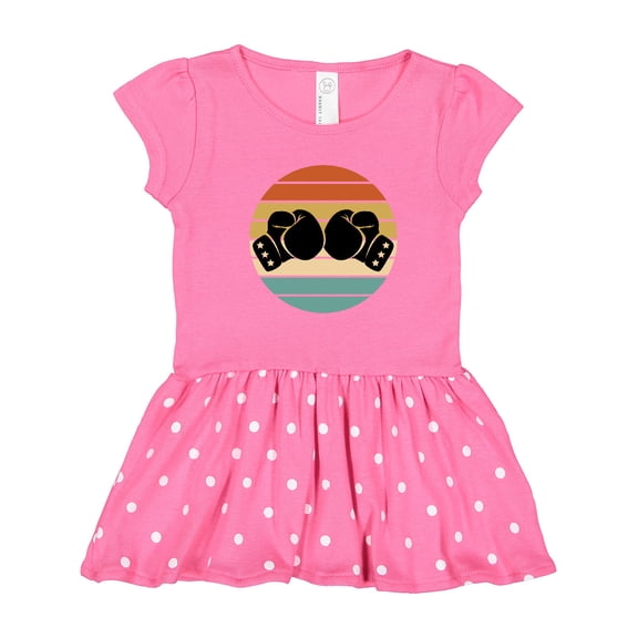 Inktastic Kickboxing Boxing Gloves Girls Toddler Dress
