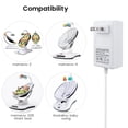 thumbnail image 2 of Cable de alimentación y cargador 12 V 3 A 36 W para 4 mamás MamaRoo 4 RockAroo, 2 of 6