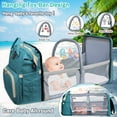 thumbnail image 4 of ZBH Water Resistant 8-in-1 Large Diaper Bag with Changing Station & Mosquito Net, Gray, 4 of 7