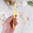 thumbnail image 3 of Travel Toothbrush, 100 Set Yellow Hollow Disposable Toothbrush with Toothpaste Individual Package Travel Toothbrush Kit for Hotel, Homeless, Nursing H, 3 of 5