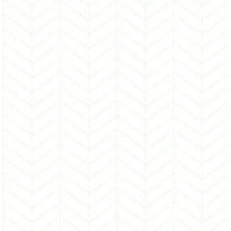 Bison Off-White Herringbone Wallpaper, 20.5-in by 33-ft, 56.4 sq. ft