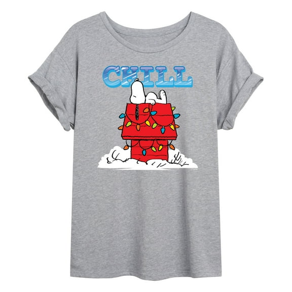 Peanuts - Snoopy Chill - Womens Oversized Graphic T-Shirt