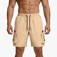 thumbnail image 3 of Stamzod Mens Cargo Shorts Workwear Lightweight Outdoor Work Hiking Shorts Men Summer Beach Shorts with Pocket Khaki XS, 3 of 9