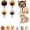 4*MIXED, variant on Funny Pet Wig Headband for Dogs & Cats – Cute Costume Accessory for Photos, Parties Holidays, Wigs Costumes Outfit Halloween, Small Medium Large Dog, Cat Cosplay Clothes Accessories