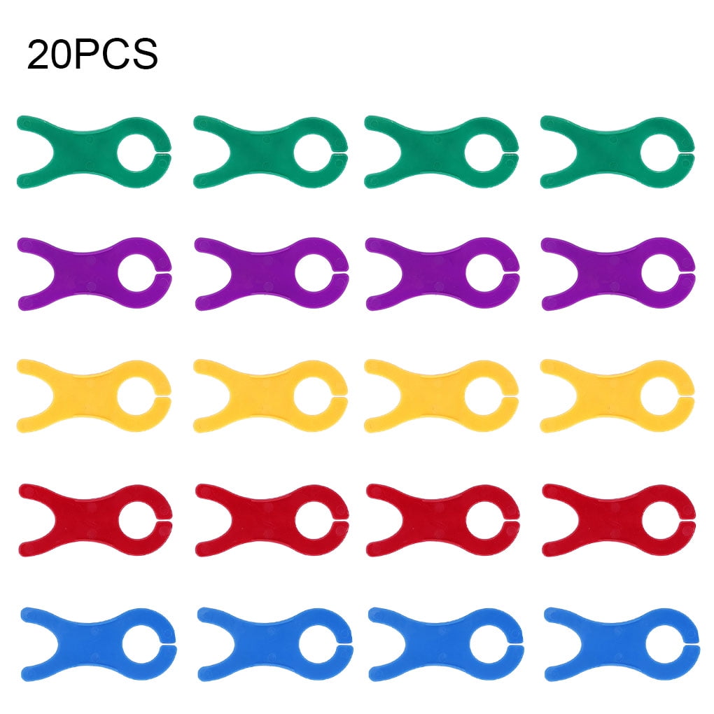 20Pcs Plastic Bobbins Spool Weave Winder Cross Stitch Yarn Bobbin