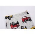 thumbnail image 7 of Toddler Summer Outfits Crew Neck Truck Print Long Sleeve Top And Pants Casual Homewear 2Pcs Boys' Clothing Sets Light Gray 3 Years-4 Years, 7 of 7
