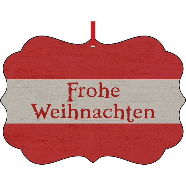 Austria Flag Frohe Weihnachten Elegant Semigloss Aluminum Christmas Ornament Tree Decoration Unique Modern Novelty Tree Decor Favors Walmart Com Walmart Com