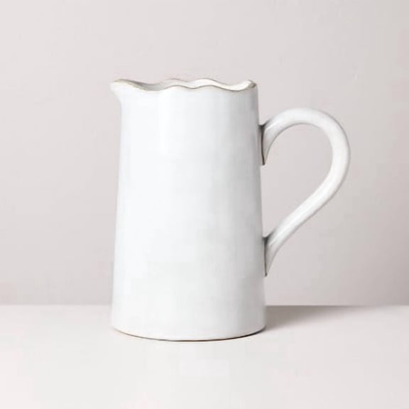 Carved Edge Pitcher Cream