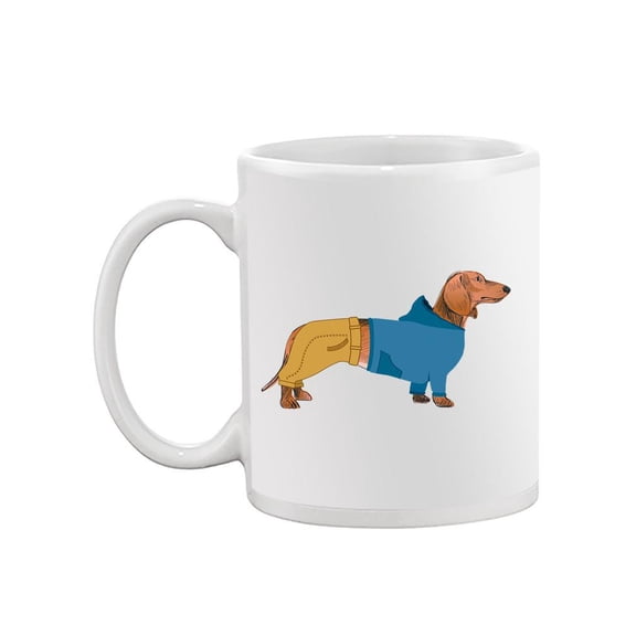 Dachshund With Clothing Mug - SPIdeals Designs,