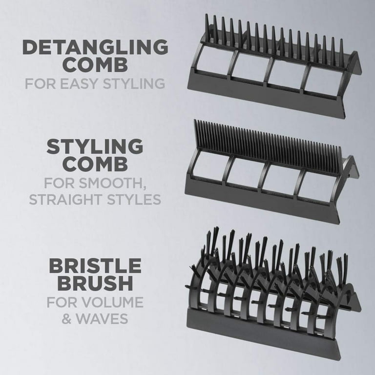 Conair 1875W 3 in 1 Ionic One Step Style and Dry Hair Dryer with 3 Attachments