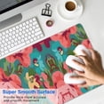 thumbnail image 4 of Long Mouse Pads for Desk,Pioneer Flower Floral Print Pattern Desk Mats on Top Of Desks, Desk Mouse Pad Extra Large with 3mm Non-Slip Base and Stitched Edge for Gaming,Office,Work,Home 35.4"x15.7", 4 of 6
