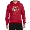 thumbnail image 2 of Wild Bobby, Betty Boop Winking Girl Power Femenist Betty Boop Unisex Hoodie Sweatshirt, Red, 3X-Large, 2 of 5