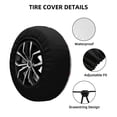 thumbnail image 4 of Balery Baseballstire Cover Waterproof Dust-Proof, Universal Spare Wheel Tire Cover For Trailer, Rv, Suv Truck And Vehicle Camper Accessories-14 Inch, 4 of 9