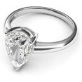 thumbnail image 3 of Jewelerix Pear Cut Ring 925 Sterling Moissanite Engagement Ring 1 CT Brilliant Birthday Gift for Sister, 3 of 4