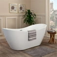 thumbnail image 3 of Altair Design Alana 70" x 32" Freestanding Soaking Acrylic Bathtub in White, 3 of 16