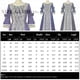 thumbnail image 2 of Womens Halloween Costumes 2024 Cosplay Gothic Dresses Women's Fashion Retro Performance Dance Performance Lace Lace Flare Sleeve Evening Dress, 2 of 3