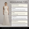 thumbnail image 5 of David’s Bridal, The Edit by DB Studio Women's High Neck Bow Back Mermaid Wedding Dress, Full Length, Satin, 5 of 8