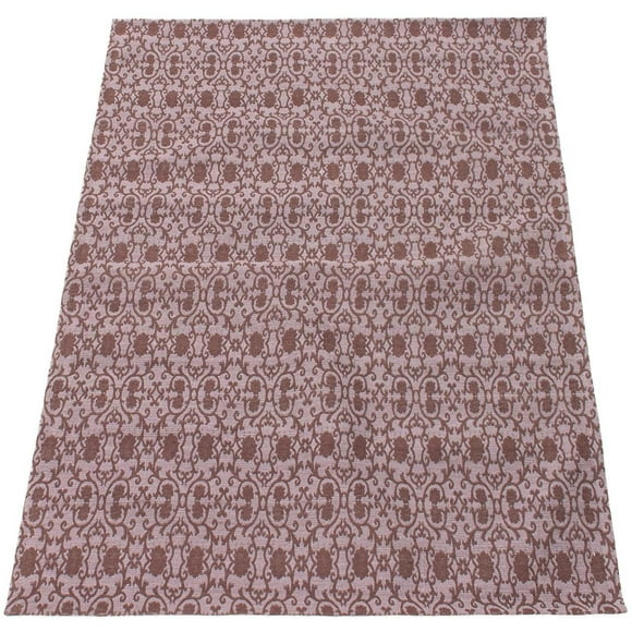 ECARPETGALLERY Tapis Fait à la Main pour Salon, Salle à Manger et Chambre à Coucher Transitionnel Collection Collage 4'9" x 6'9" en Brun