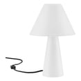 thumbnail image 3 of Modway Jovial Metal Mushroom Table Lamp with Swivel Shade in White, 3 of 9
