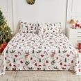 thumbnail image 1 of GOGREEN Juego de Sábanas Navideñas 3 Piezas Tamaño Individual, Bolsillos Profundos 16 Pulgadas, Microfibra de Poliéster Suave con Estampado Festivo, Ideal para Decoración y Regalo, 1 of 7