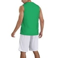 thumbnail image 2 of Naloa Forestgreen Basketball Jersey Reversible Men's Mesh Athletic Sports Shirts Training Practice S-4XLSmall, 2 of 6
