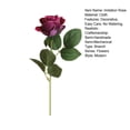 thumbnail image 7 of Imitation Rose No-watering Realistic No Withering Anti-fade Long Lasting DIY Wedding Home Decoration Cloth Artificial Rose Home Supplies-Light Purple, 7 of 7