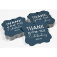 thumbnail image 4 of Inkdotpot Pack Of 50 Real Silver Foil Bracket Shape Paper Tags Thank You For Celebrating With Us Bridal Shower-Baby Shower-Retirement-Wedding-Birthday Favor Hang Tags, 4 of 7
