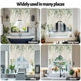 thumbnail image 6 of Retro Eucalyptus Leaves Swag Valances for Windows 2 Pack Sage Green Leaf Summer Plants Linen Swag Kitchen Curtains 63 Inches Long Rod Pocket Short Window Treatment for Kitchen Bathroom 36"x63", 6 of 8