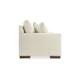 thumbnail image 3 of Benjara Magg 96 Inch Sofa, 4 Accent Pillows, Oversized Cushion, Beige Polyester, 3 of 5