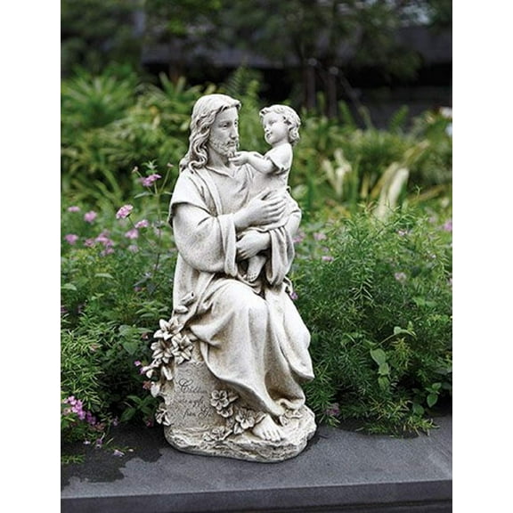 CB Catholic YD072 Jesus with Child 20 in. Garden Statue