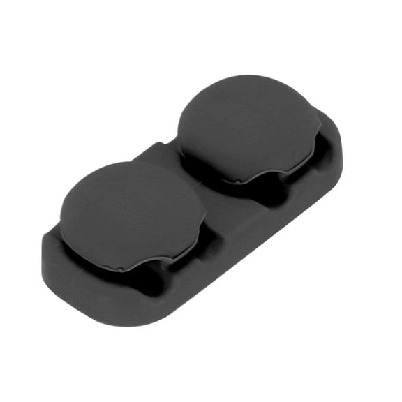 Cable Clips Cord Clips Organizer for Desk, Silicone Adhesive Wire Holders, 47mm Black