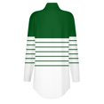 thumbnail image 5 of Topvent Tee Shirts For Women Fall Casual Long Sleeve Shirts Sweatshirt Stripe Printed High Neck Top Pullover, 5 of 5