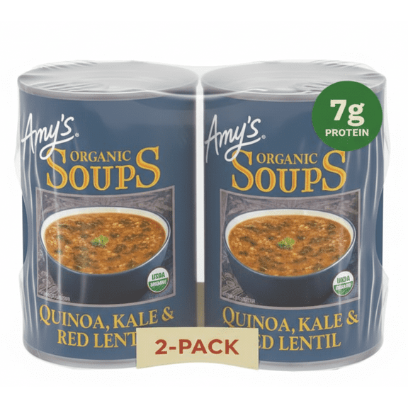 Amy's Organic Soups Quinoa Kale & Red Lentil 14.4 oz (Pack of 2)