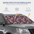 thumbnail image 4 of Haiem Rose Flowers Car Windshield Sun Shade (2 Pieces) Foldable Windshield Sun Shade Car Accessories for Truck SUV Pickup-Large, 4 of 7