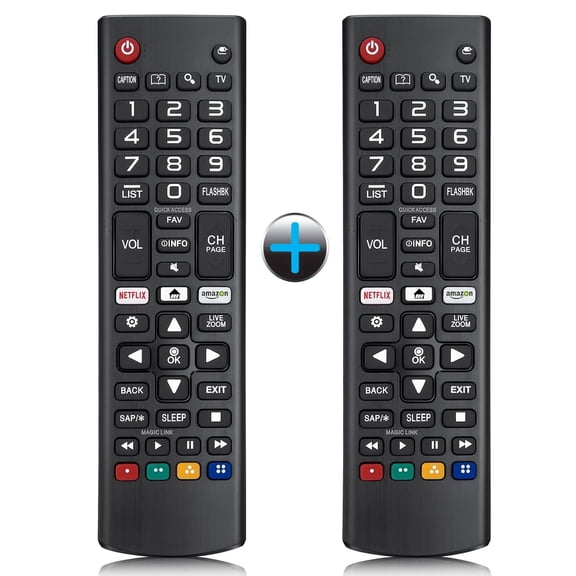 (Pack of 2) Replacement for LG TV Remote Control, Compatible with All LG Smart TVs Remote, for AKB75095307 AKB75375604 AKB74915305 AK75675304 AKB76040302 AKB76037601 AKB75675313