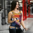 thumbnail image 6 of Hirioo Colorful Gecko Jungle Art for Women's Workout Tank Top Sleeveless Workout Tops Athletic Gym Shirts-Small, 6 of 7