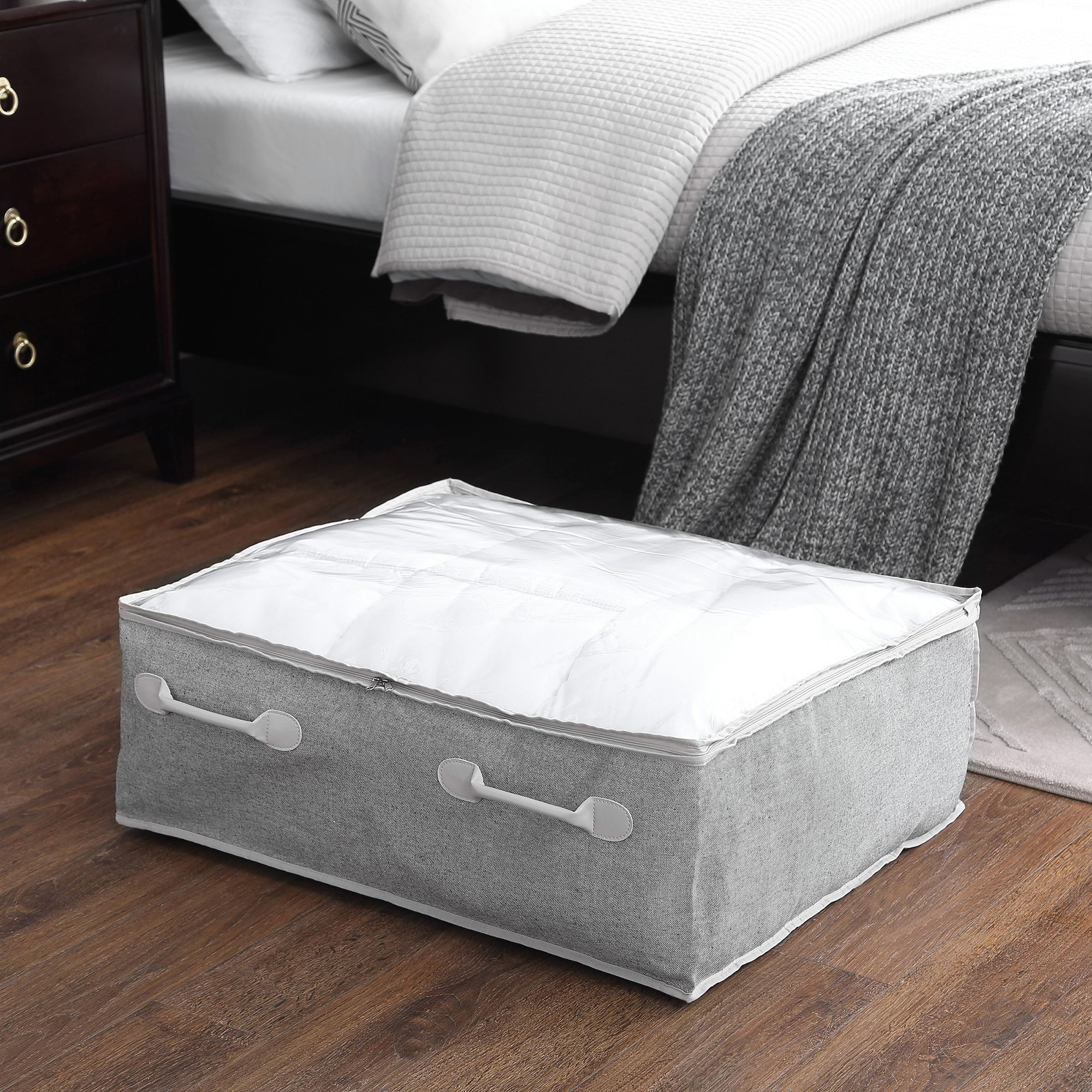 Better Homes & Gardens Underbed Storage Bins, Gray, 2-Pack photo 4
