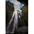 thumbnail image 2 of Steve Mohlenkamp 13x18 White Modern Wood Framed Museum Art Print Titled - Waterfall on the southern coast of Iceland, 2 of 4