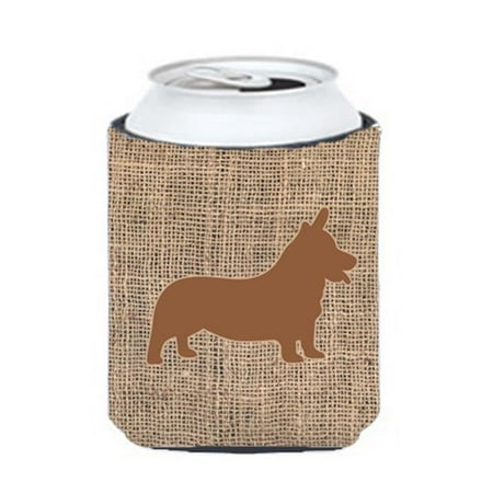 

Corgi Burlap And Brown Can Or Bottle Hugger