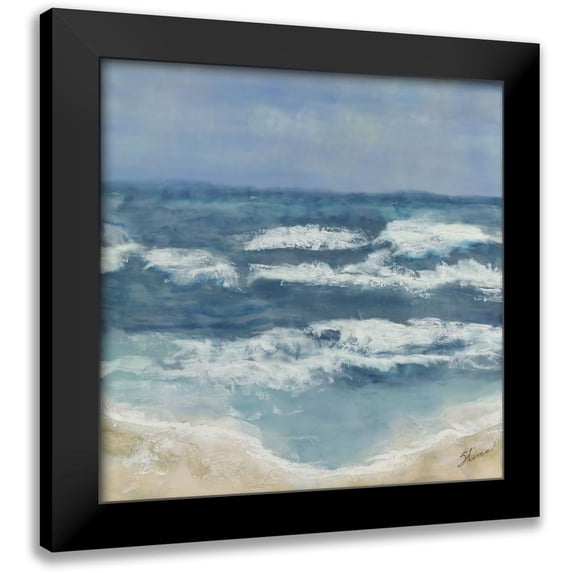 Shanti, Shima 15x15 Black Modern Framed Museum Art Print Titled - Wavering Peace