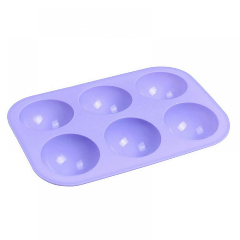 Flexible silicone mold blue - 6 half-spheres - Ibili