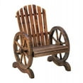 thumbnail image 1 of Old Country Wood Wagon Wheel Chair, 1 of 2