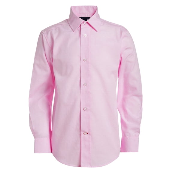 Camisa de vestir de manga larga para niño Tommy Hilfiger, rosa, talla 14